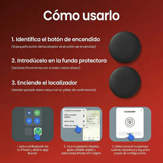 TrackSafe™ Localizador Inteligente para Coche y Objetos