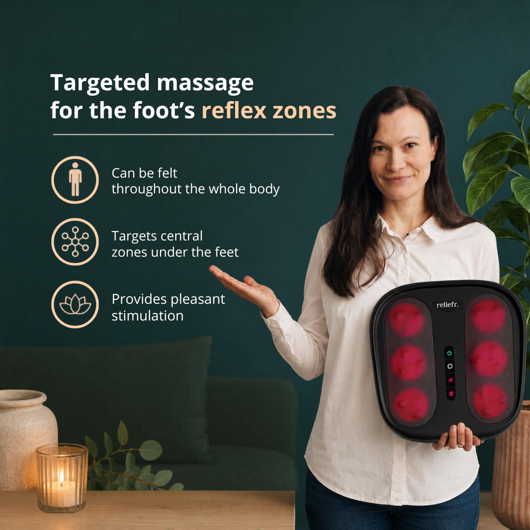 FootRelief™ Masajeador Shiatsu con Calor Infrarrojo