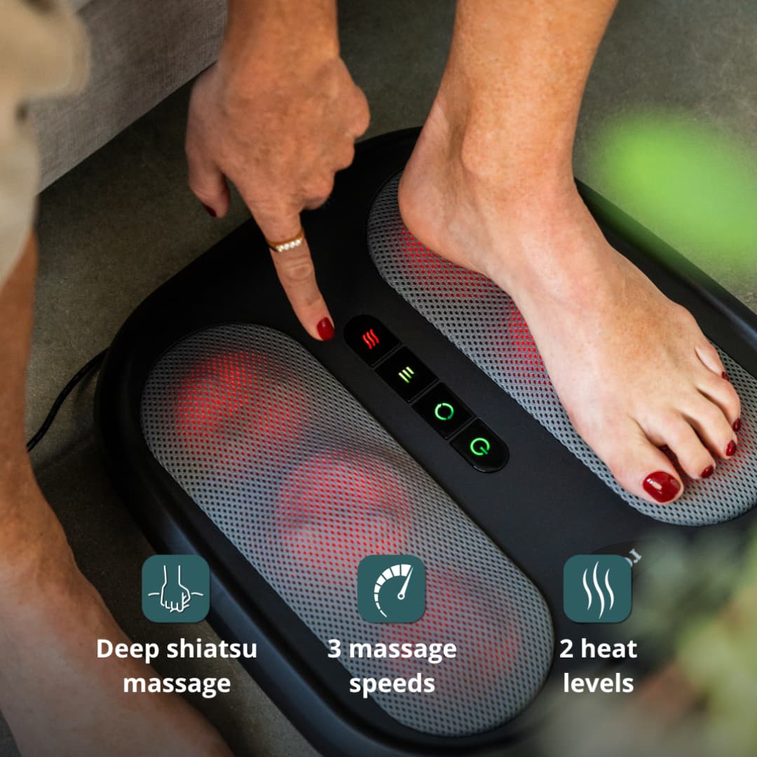FootRelief™ Masajeador Shiatsu con Calor Infrarrojo