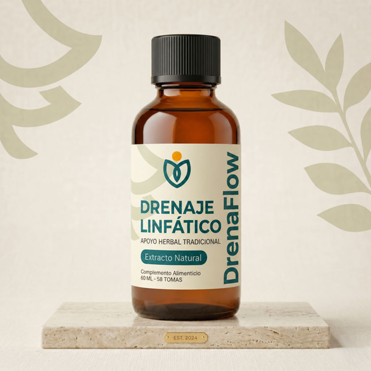 DrenaFlow™ – Fórmula Botánica de Drenaje Linfático