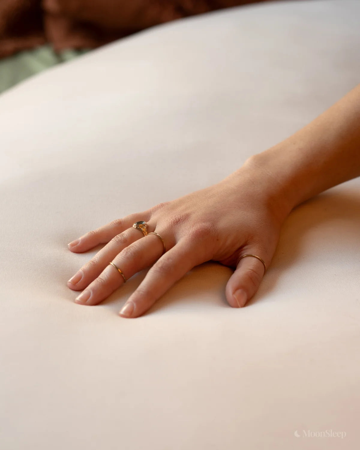 Detalle de la superficie de la almohada
