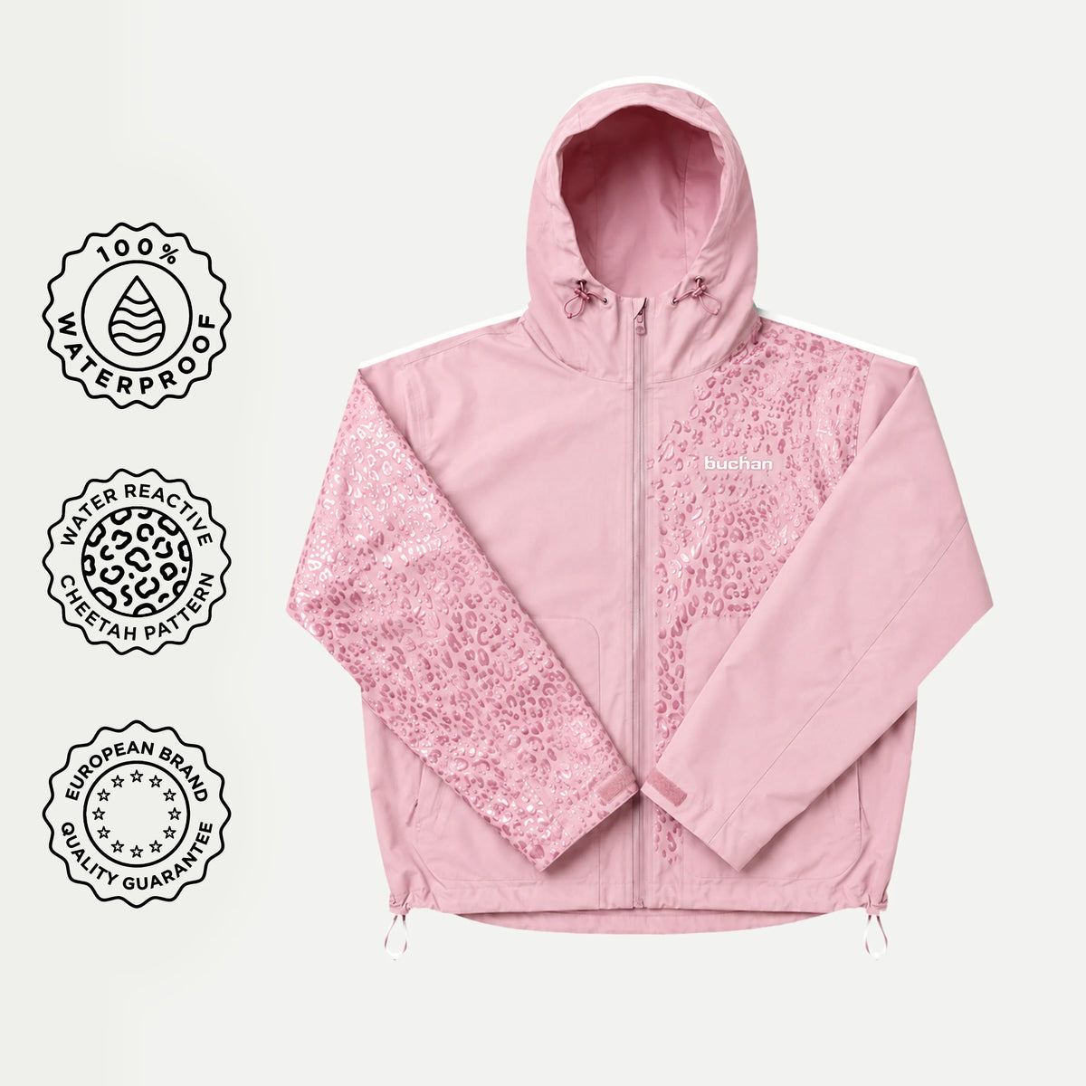 CheetahReveal™ Chaqueta que Cambia con la Lluvia